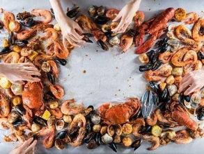 抓海鲜的视频,海洋美味一网打尽