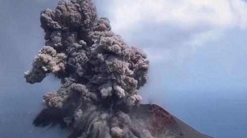 喀拉喀托火山爆发视频,震撼天地的自然奇观